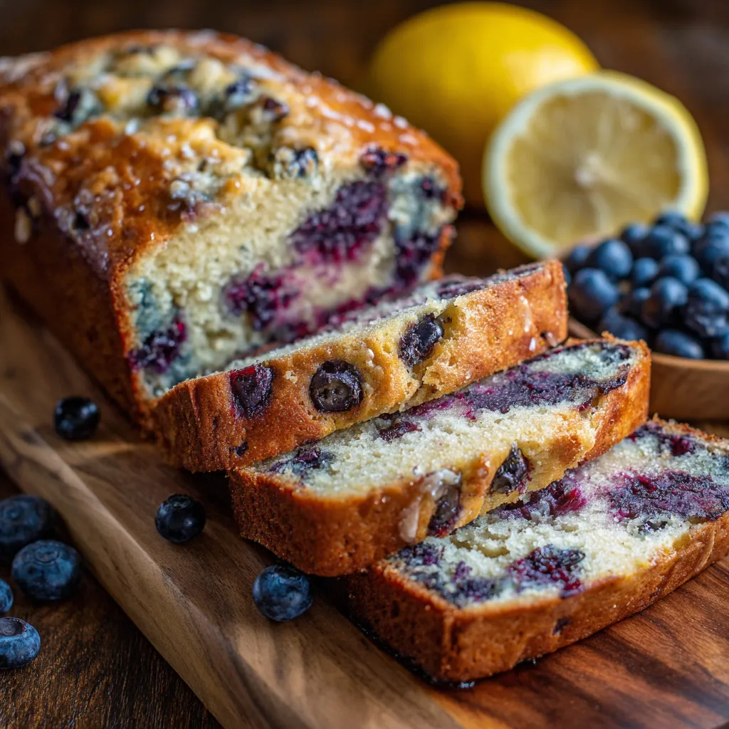 Sourdough Blueberry Lemon Blueberry Bread