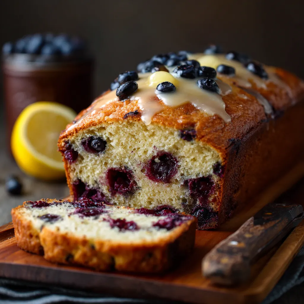 Sourdough Blueberry Lemon Blueberry Bread