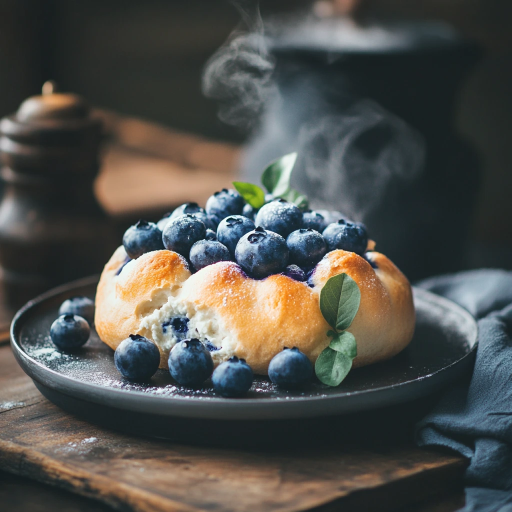 blueberry-fluffy-cottage-cheese-cloud-bread