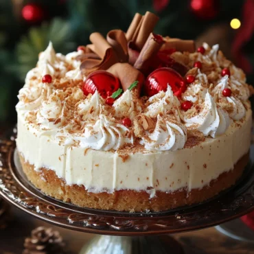 12 Tomatoes Eggnog Poke Cake