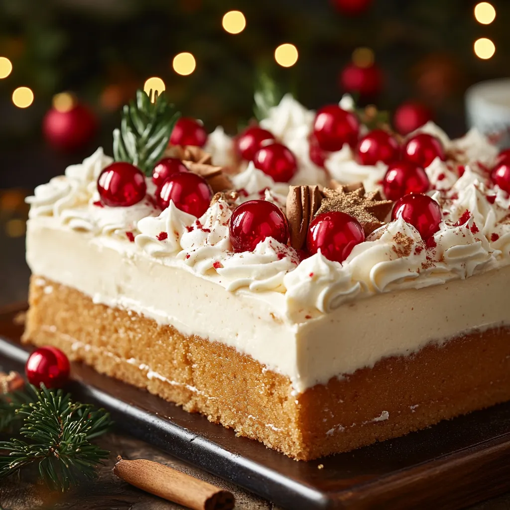 12 Tomatoes Eggnog Poke Cake