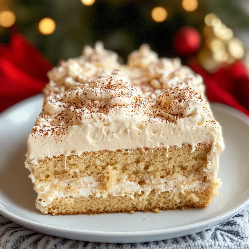 12 Tomatoes Eggnog Poke Cake