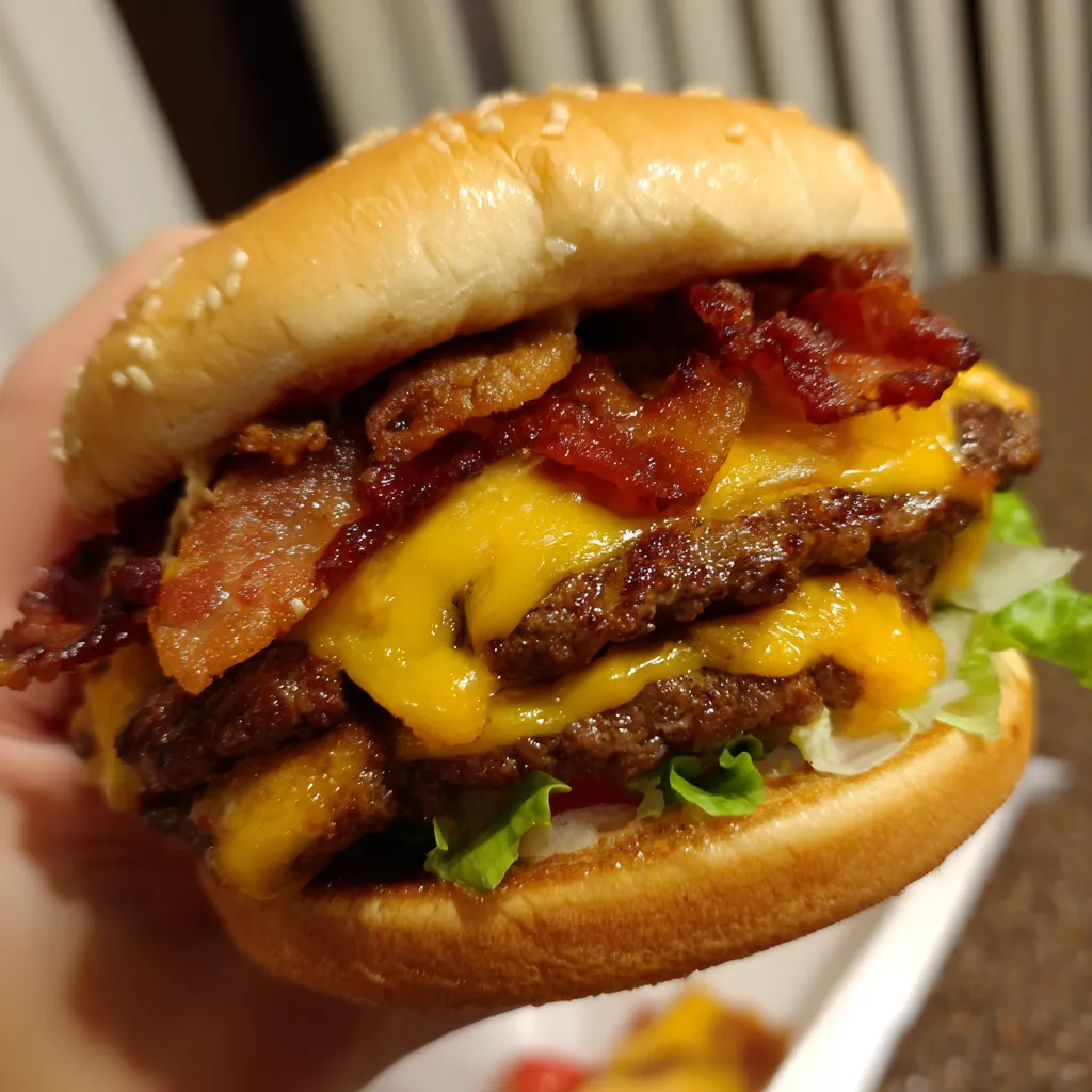 Carl's Jr Triple Western Bacon Cheeseburger Calories