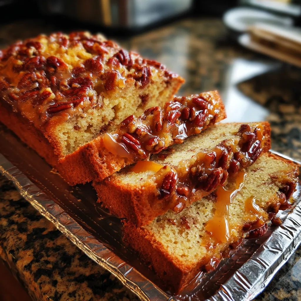 Peach Bread Pecan Praline