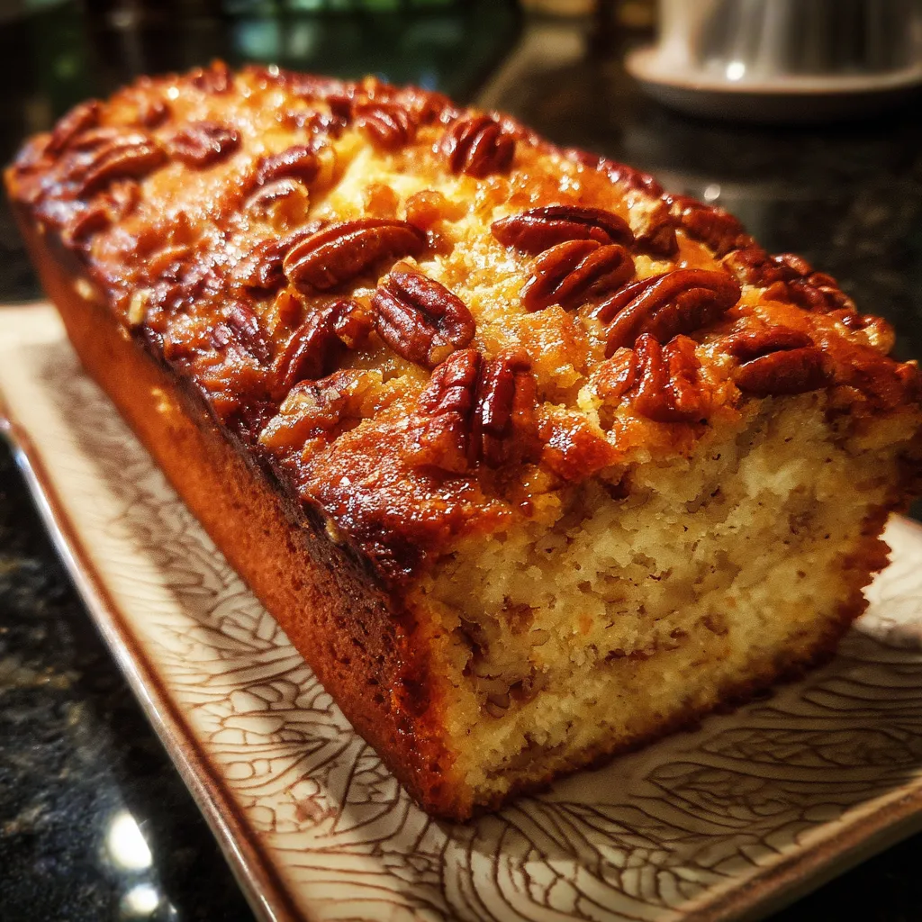 Peach Bread Pecan Praline