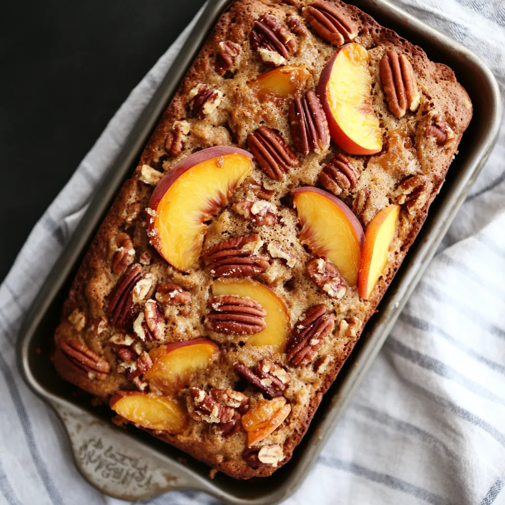 Peach Bread Pecan Praline