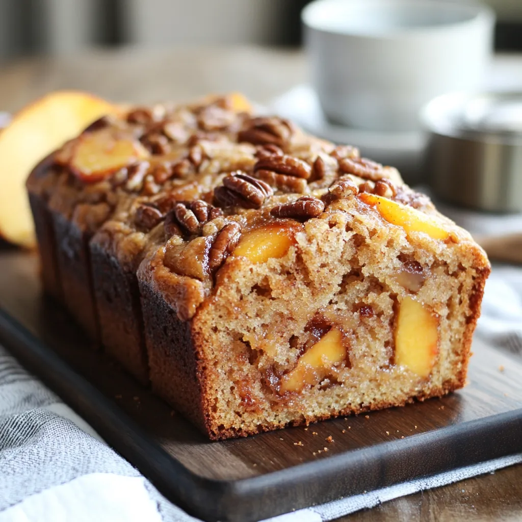 Peach Bread Pecan Praline