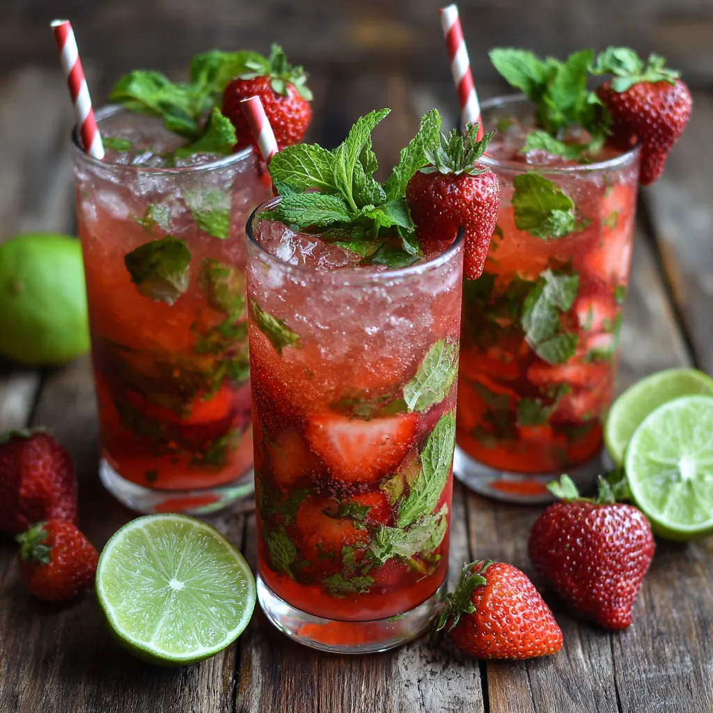 Virgin Strawberry Mojito