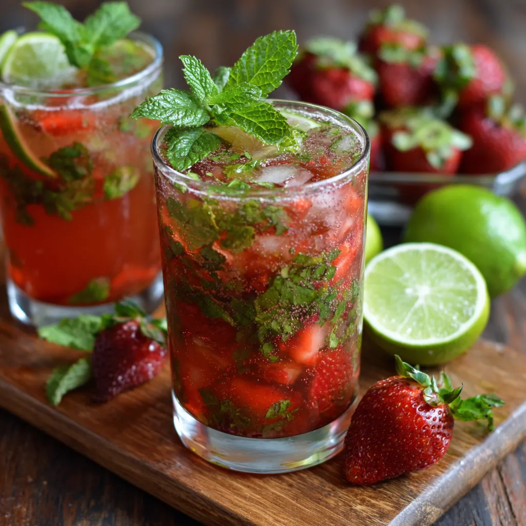 Virgin Strawberry Mojito