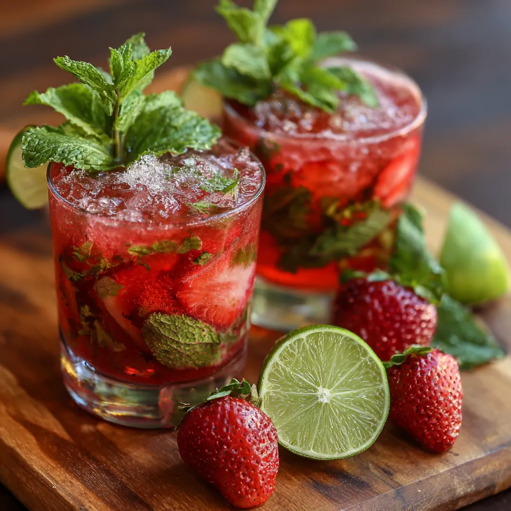 Virgin Strawberry Mojito