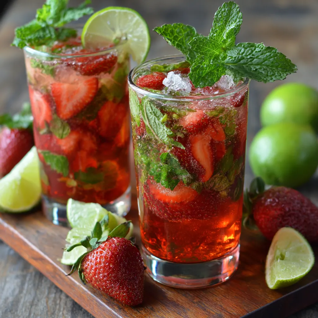 Virgin Strawberry Mojito