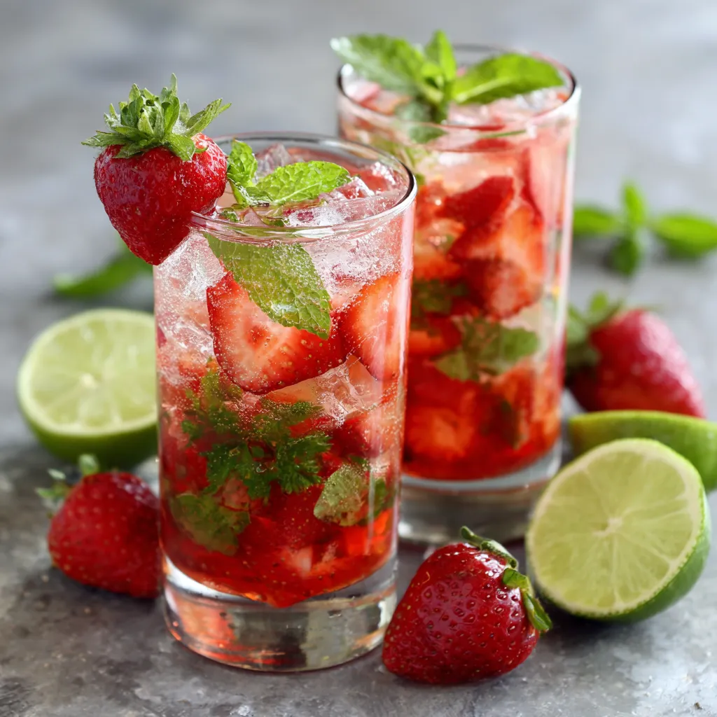 Virgin Strawberry Mojito
