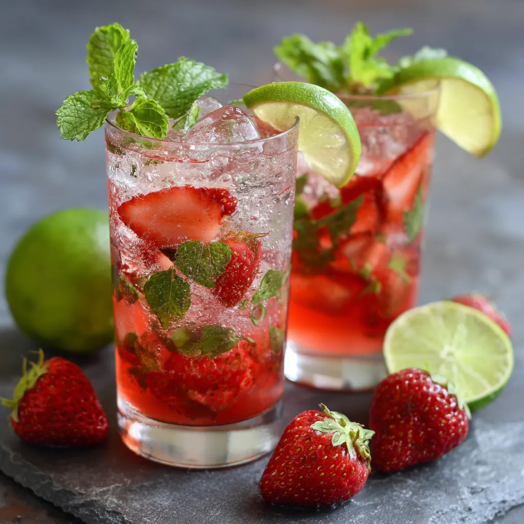 Virgin Strawberry Mojito