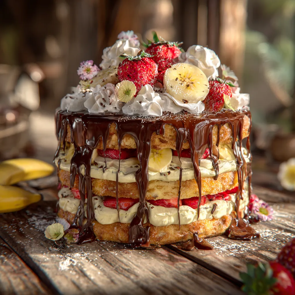 Atom Bomb Firework Cake