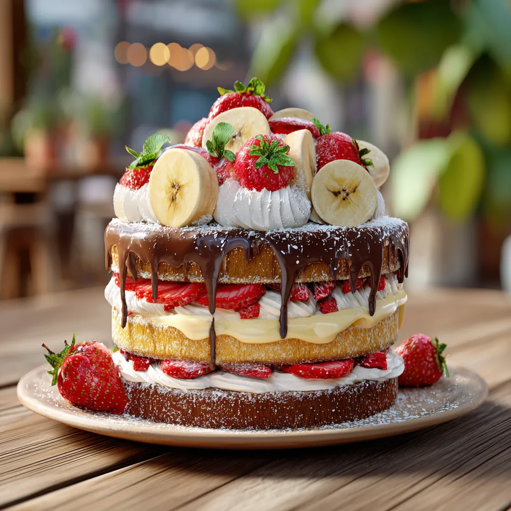 Atom Bomb Firework Cake