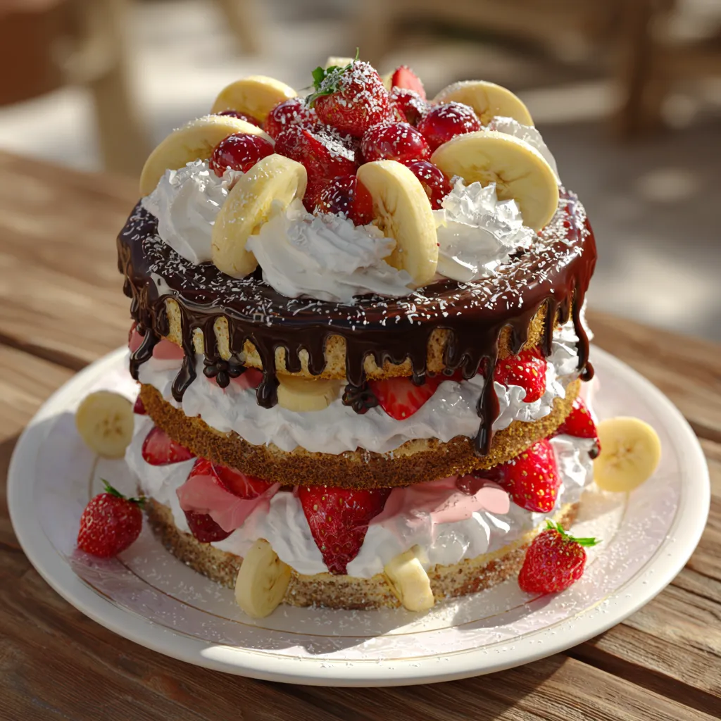 Atom Bomb Firework Cake