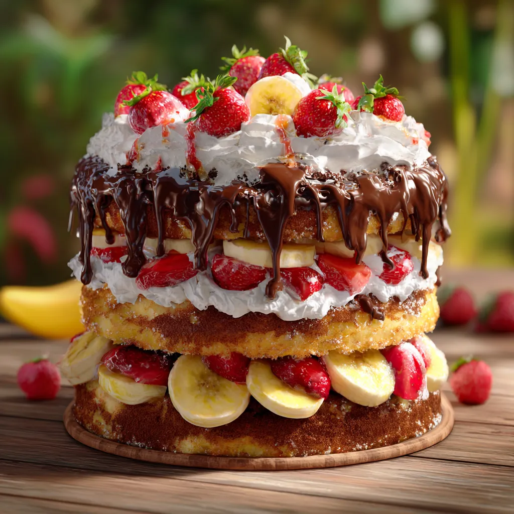 Atom Bomb Firework Cake