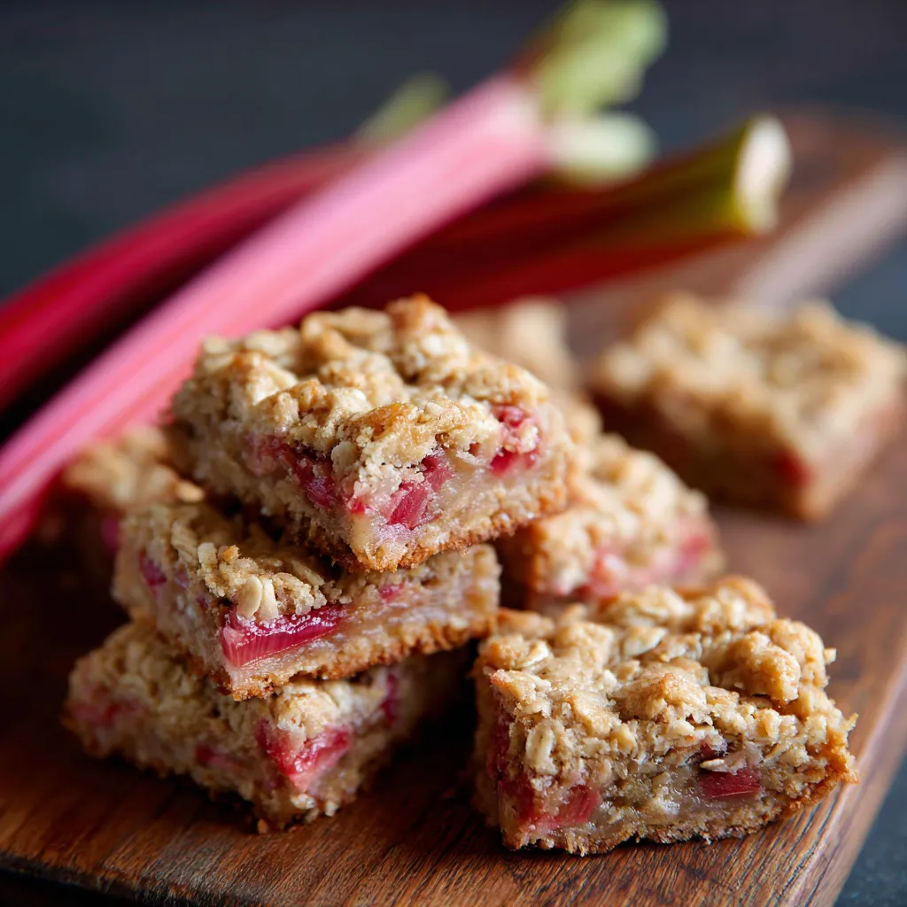 Amish Oatmeal Rhubarb Bars Recipe –Easy, Classic & Delicious 5 Amish Oatmeal Rhubarb Bars Recipe
