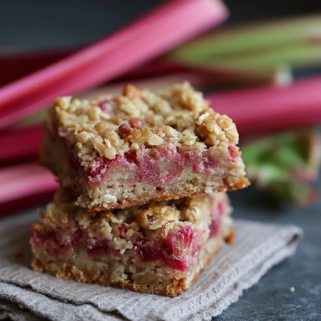 Amish Oatmeal Rhubarb Bars Recipe –Easy, Classic & Delicious 1 Amish Oatmeal Rhubarb Bars Recipe