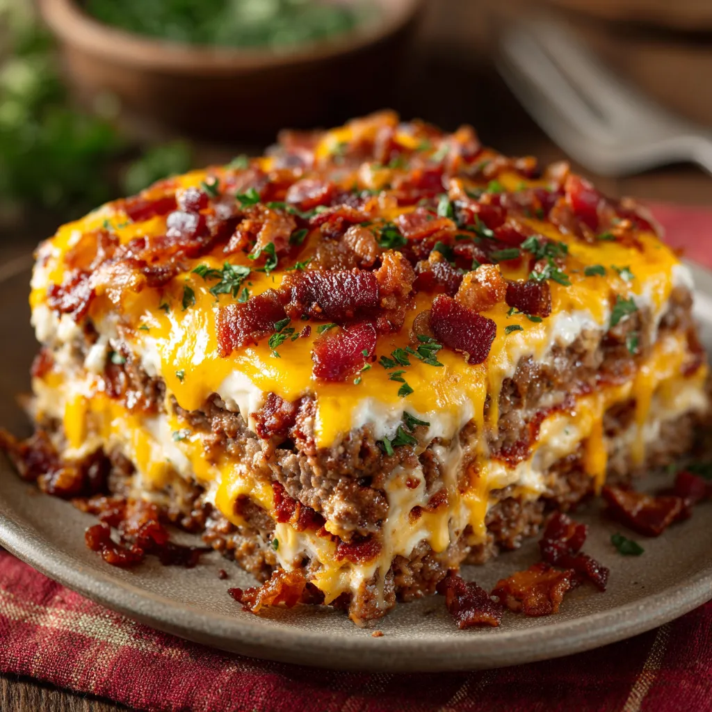 Bacon Cheeseburger Lasagna Recipe