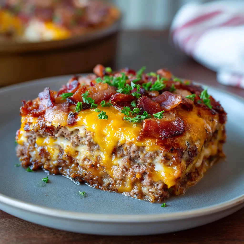 Bacon Cheeseburger Lasagna Recipe
