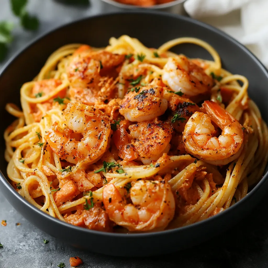 Easy cajun shrimp and salmon pasta 10 cajun shrimp and salmon pasta