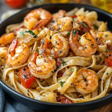 cajun shrimp and salmon pasta