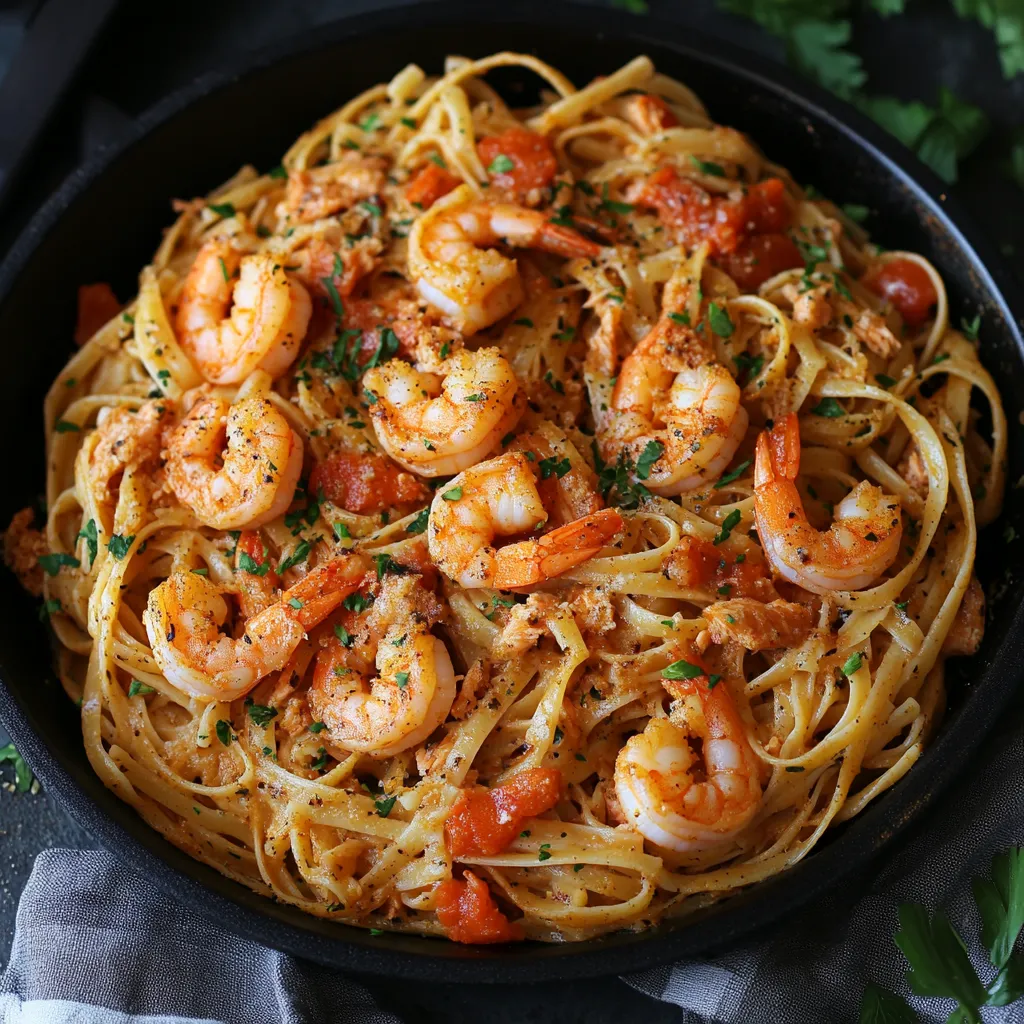 Easy cajun shrimp and salmon pasta 8 cajun shrimp and salmon pasta