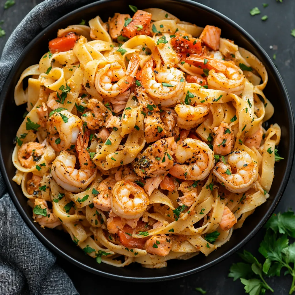 Easy cajun shrimp and salmon pasta 13 cajun shrimp and salmon pasta