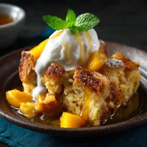 bread pudding recipe with peaches​