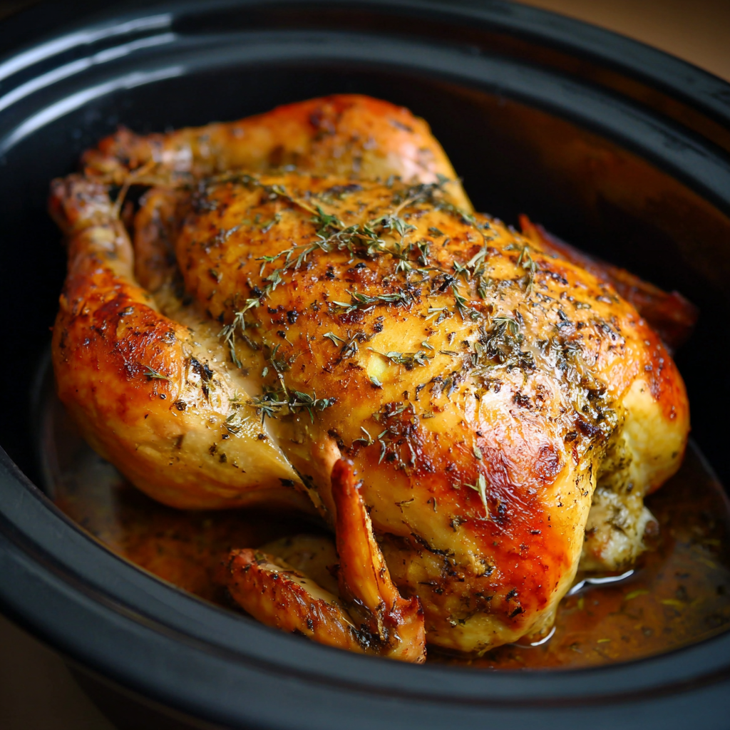 best whole chicken in crockpot recipe
