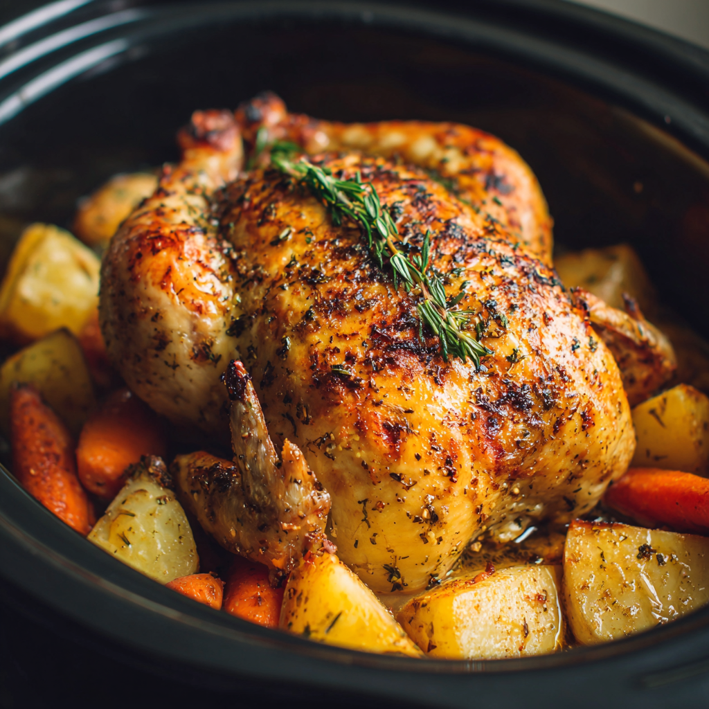 best whole chicken in crockpot recipe