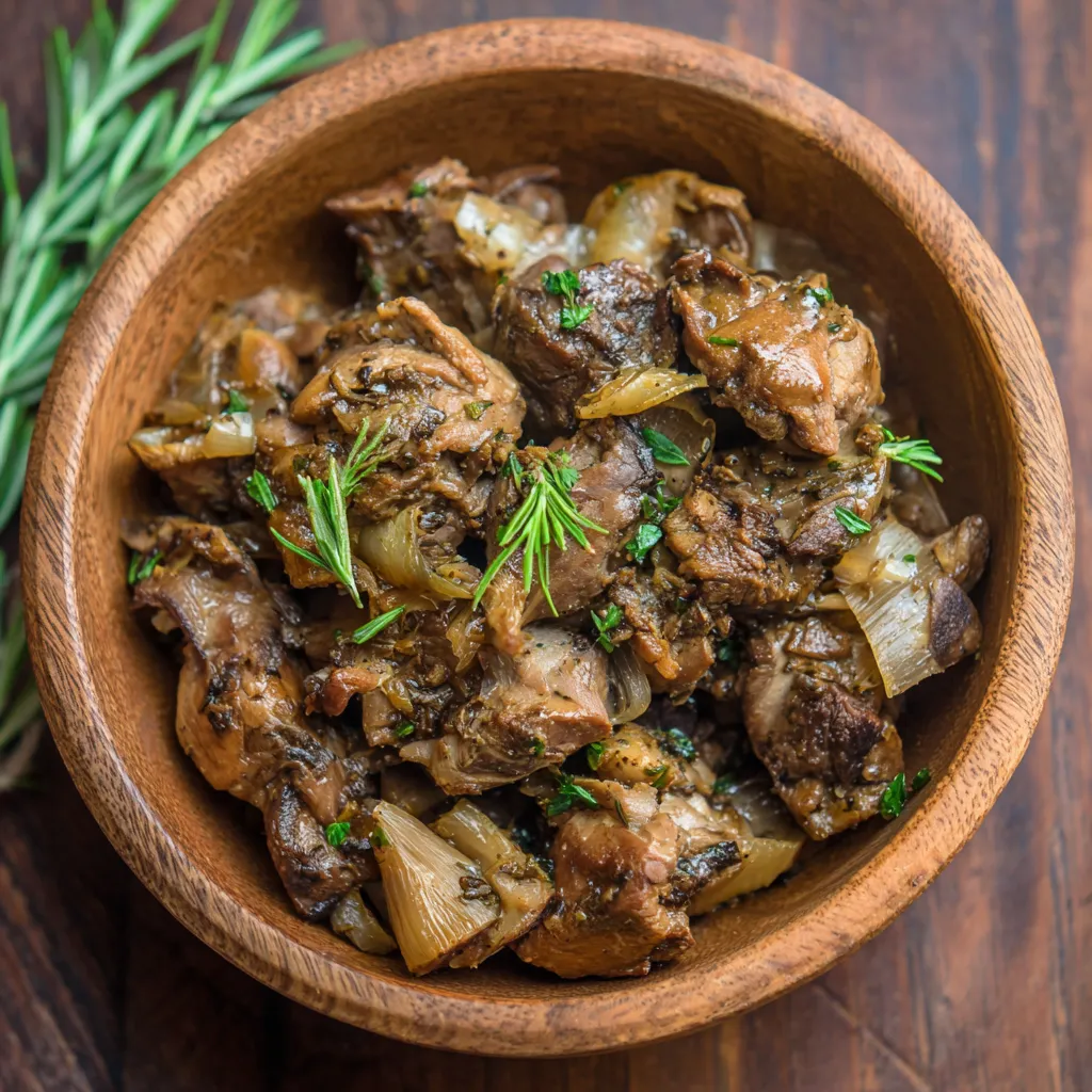 Slow Cooker AIP Chicken Gizzard Recipe