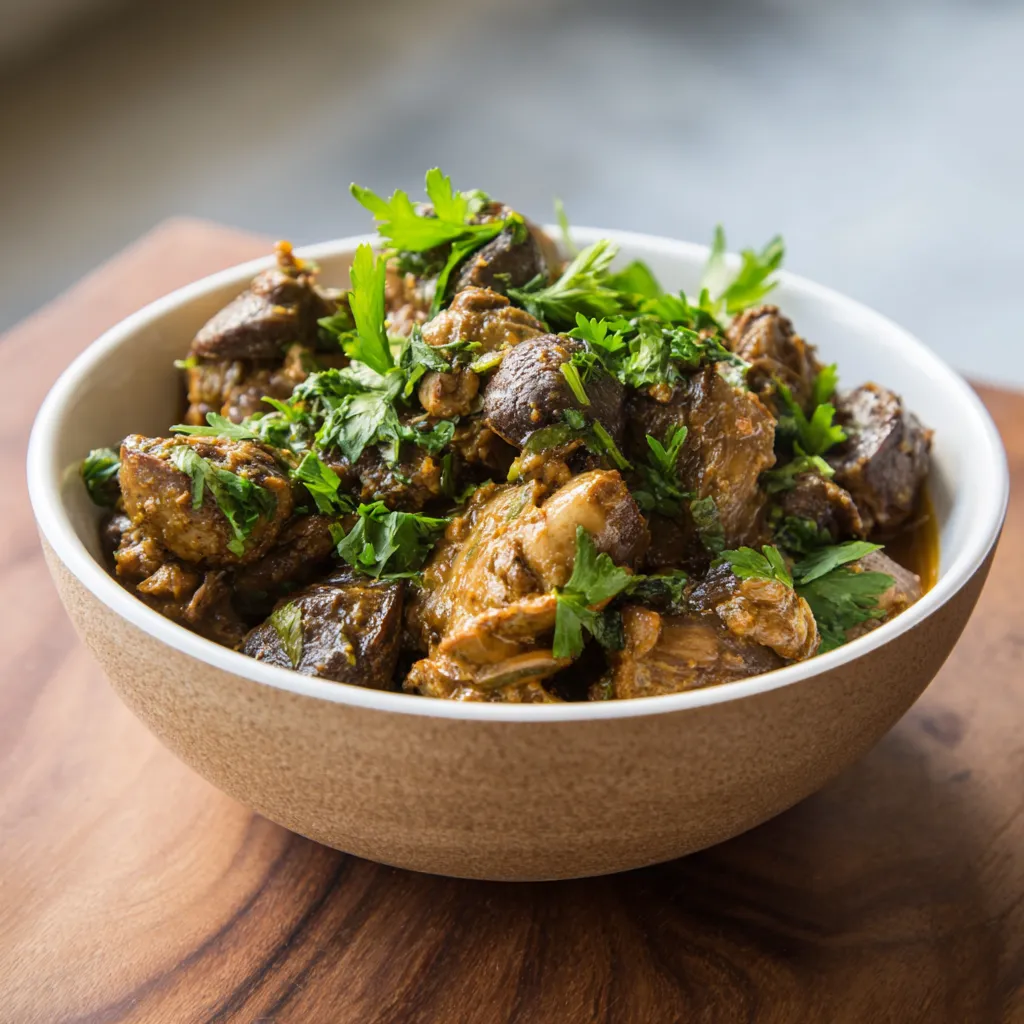 Slow Cooker AIP Chicken Gizzard Recipe