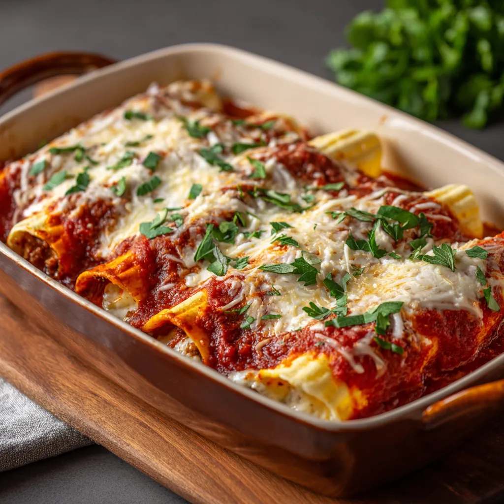 easy recipe for manicotti with meat​ 
